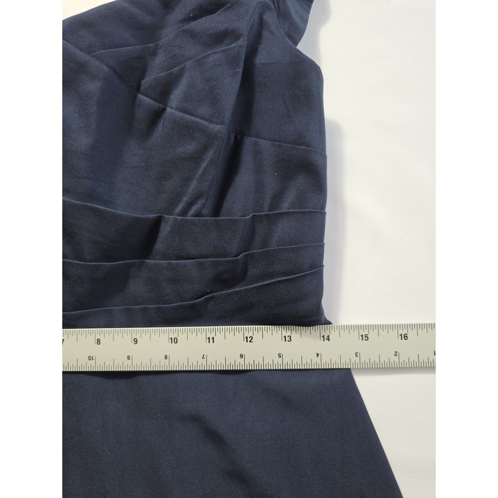 J.Crew Navy Dress Size 4 Silk Blend Corset Fit Flare NWT Elegant - Picture 10 of 11